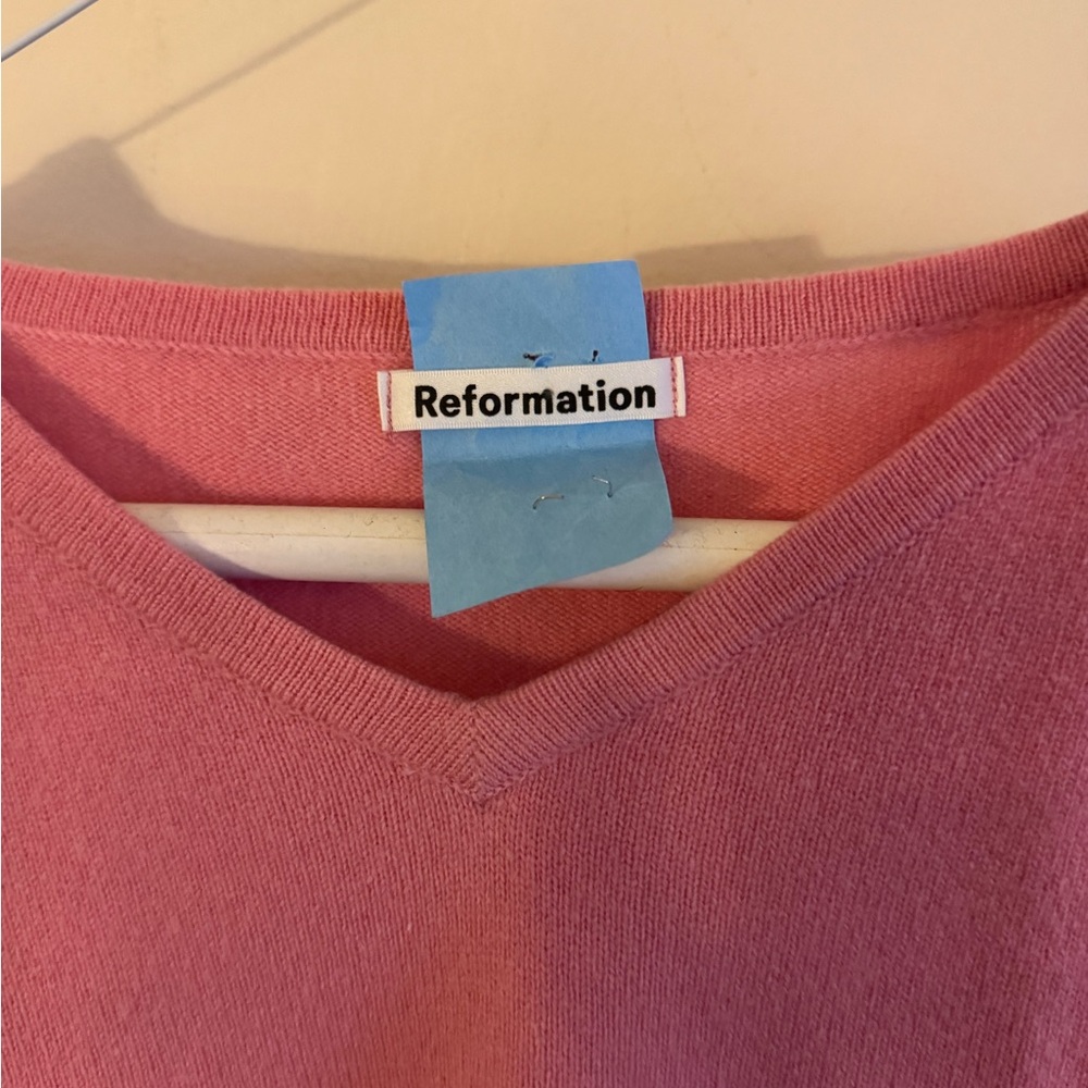 Reformation Rose V-Neck Sweater